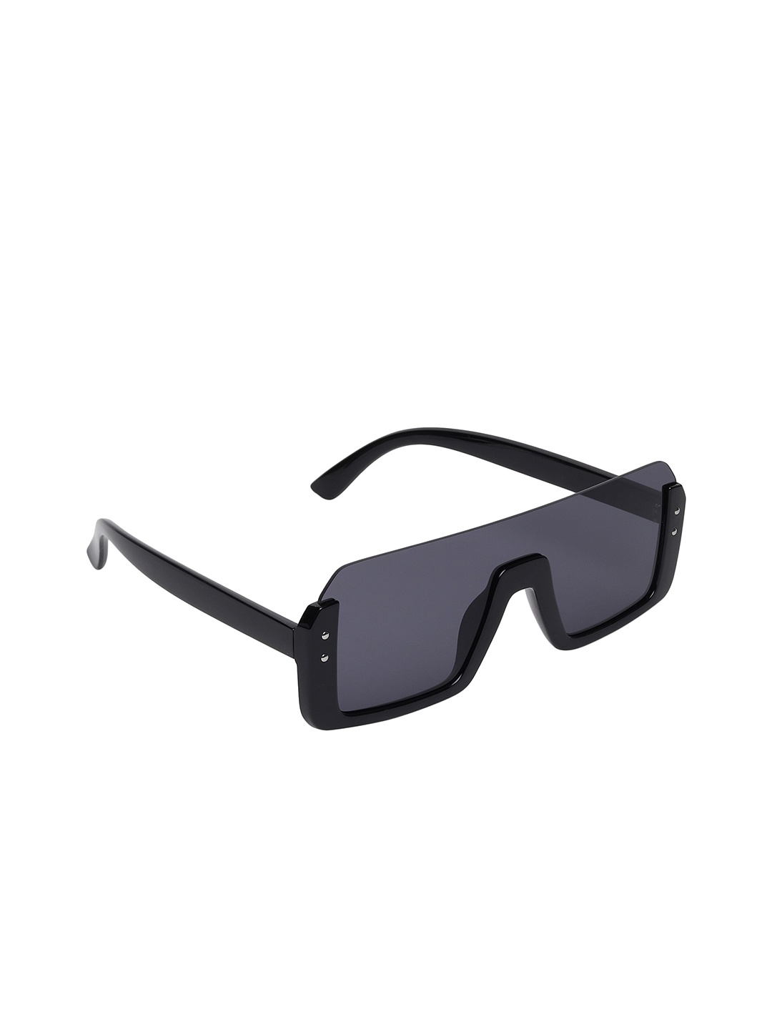 

CRIBA Unisex Black Solid UV Protected Oversized Sunglasses CR_BADSHAH.260