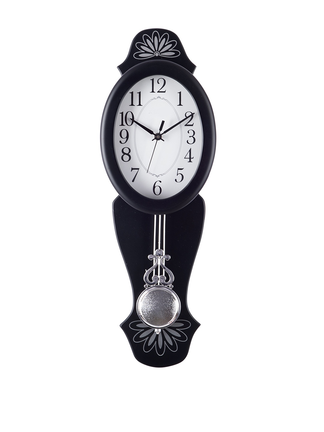 

eCraftIndia White Dial 54.6 cm x 17.8 cm Analogue Pendulum Wall Clock