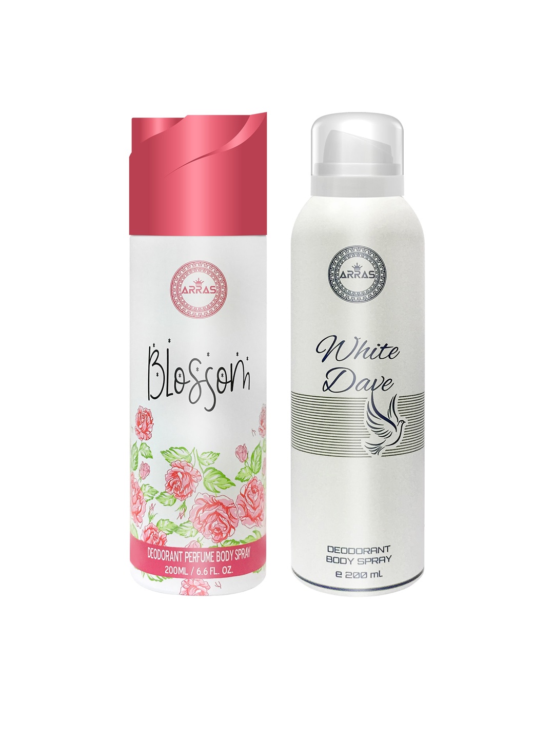 

Arras Set Of 2 Deodorant Body Spray - 200ml, White