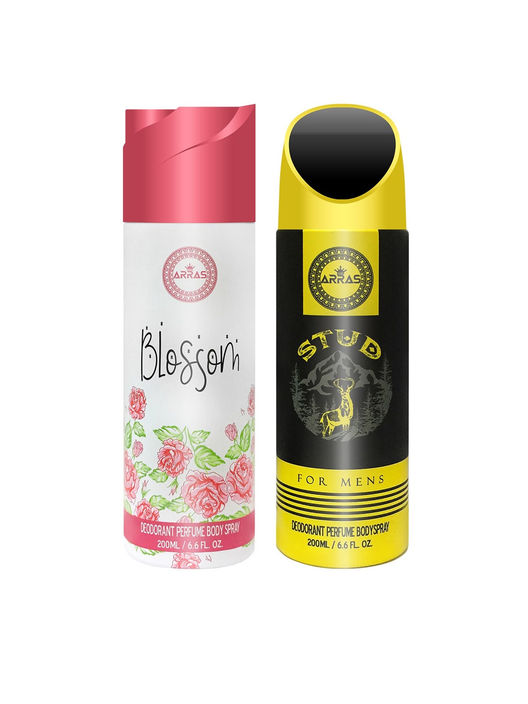 

Arras White Set Of 2 Blossom & Strud Deodorant Body Spray 200ml