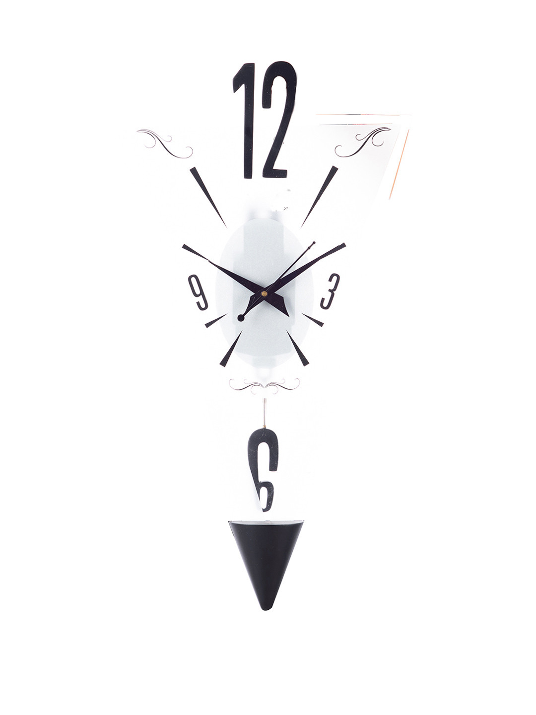 

eCraftIndia White Dial 53.3 cm x 29.2 cm Analogue Pendulum Wall Clock