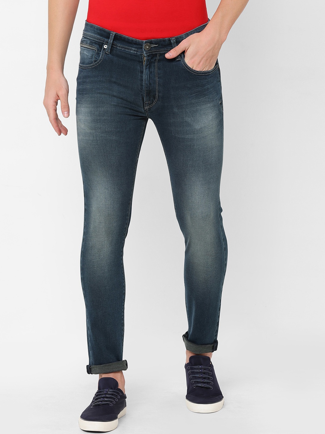 

Pepe Jeans Men Heavy Fade Stretchable Jeans, Blue