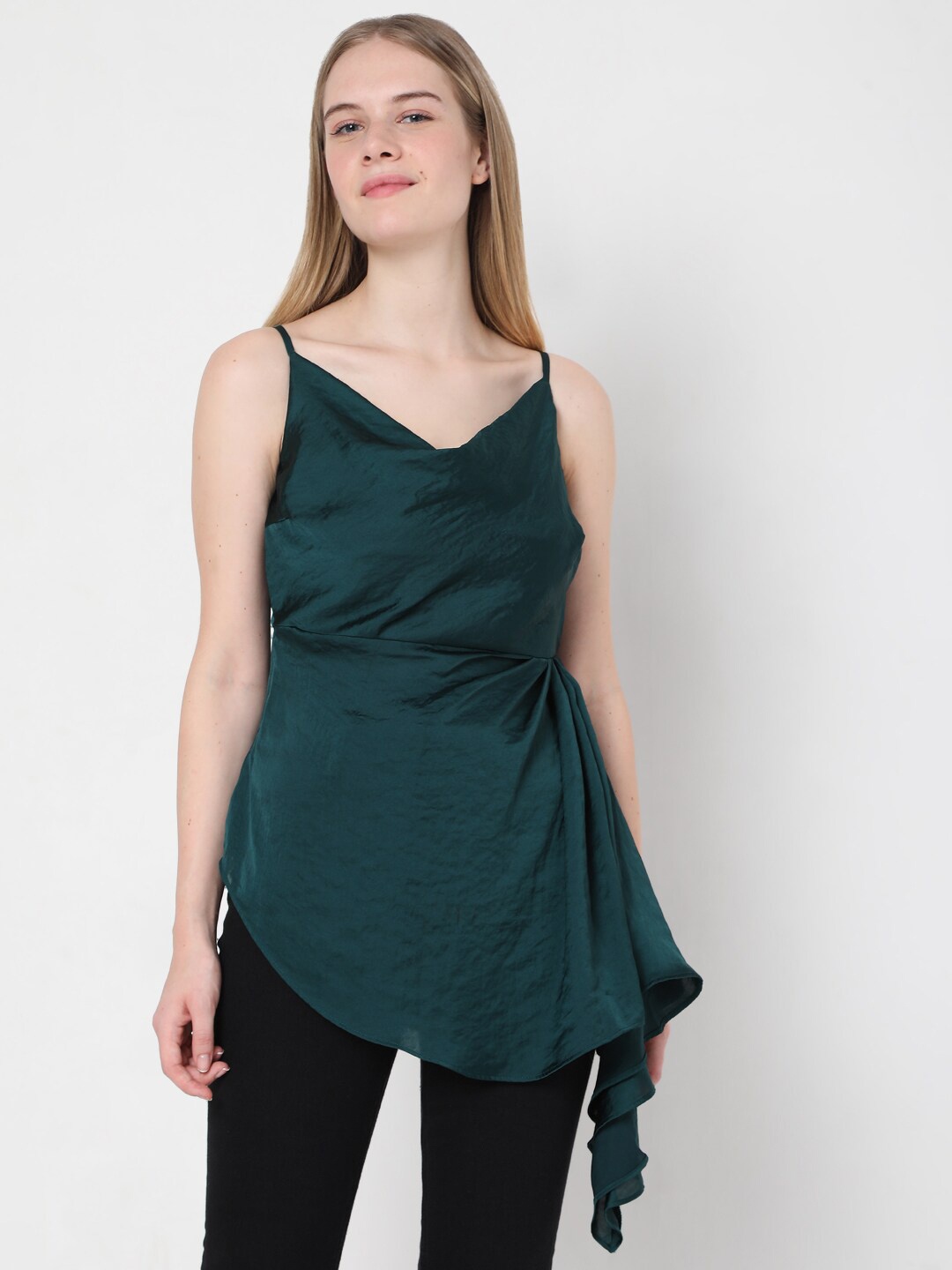 

Vero Moda Green Side Tie- Up Top