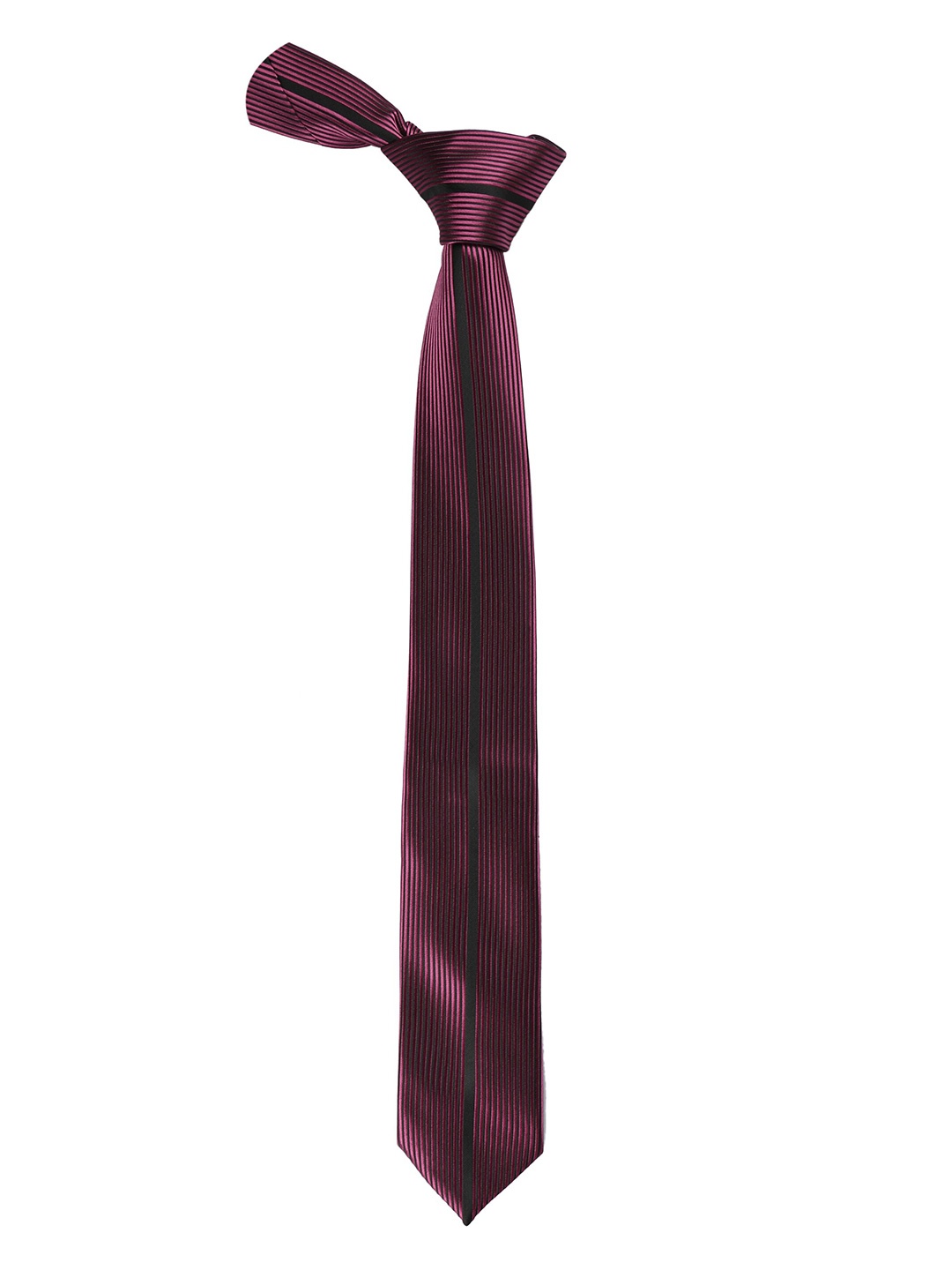

Alvaro Castagnino Men Purple Striped Skinny Tie