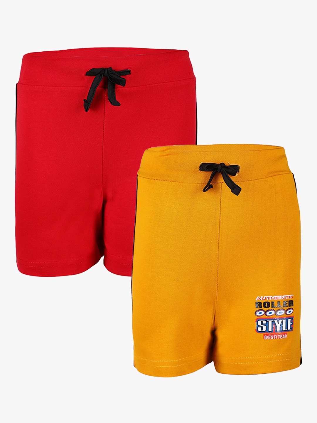

SAVAGE Boys Pack of 2 Pure Cotton Shorts, Assorted