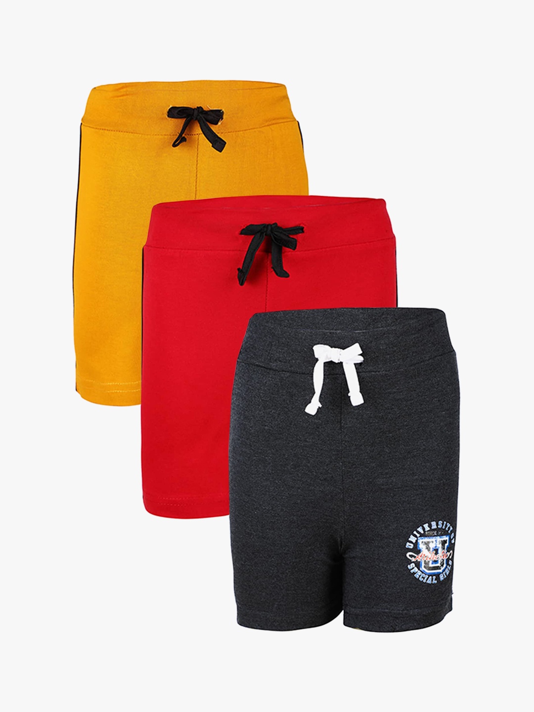 

SAVAGE Boys Pack of 3 Multicoloured Shorts, Multi