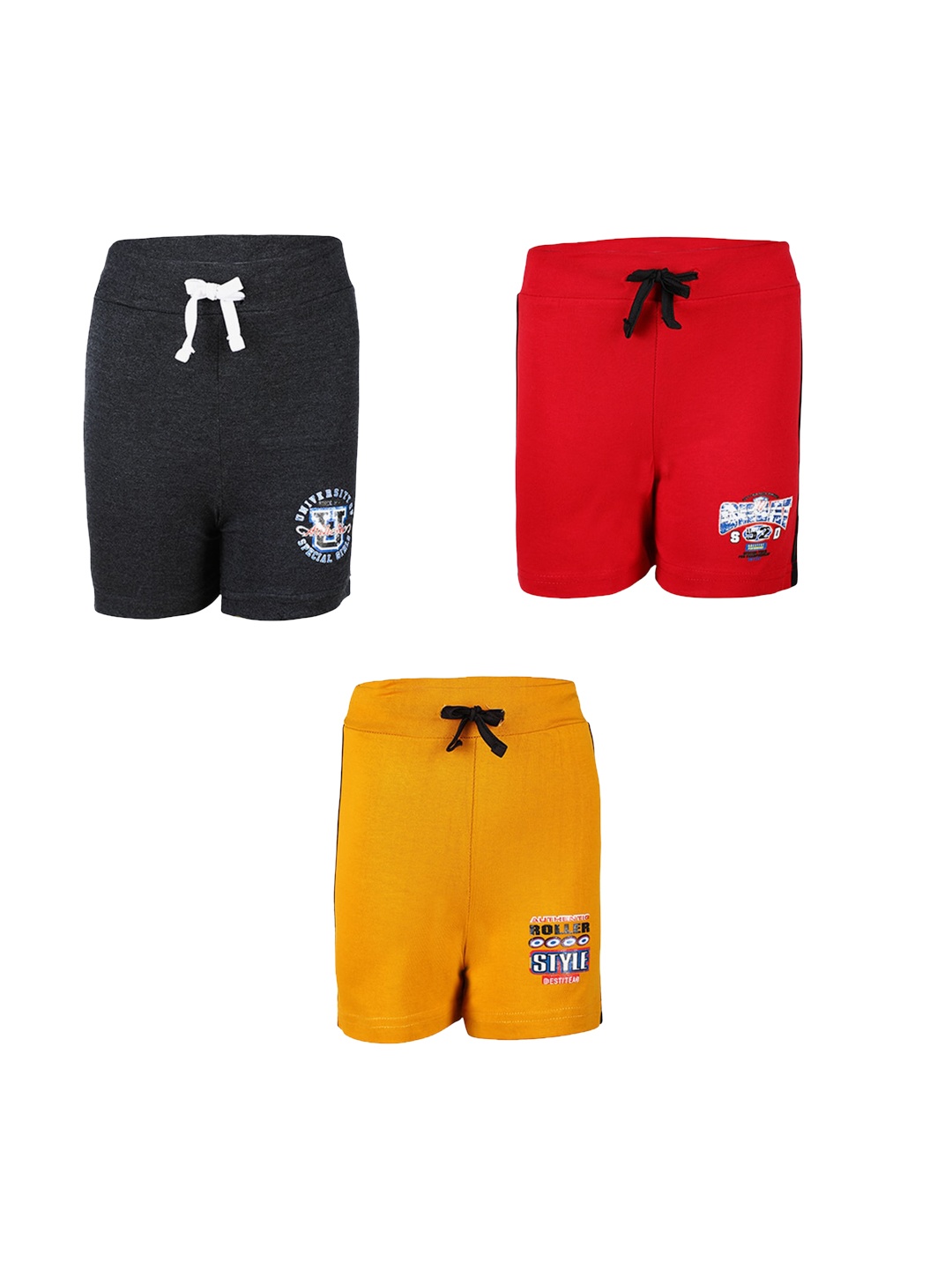 

SAVAGE Boys Pack of 3 Multicoloured Shorts, Multi