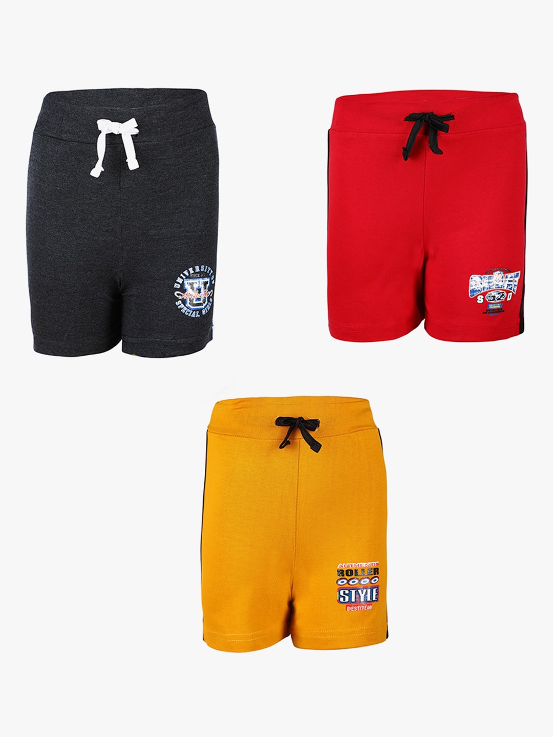 

SAVAGE Boys Pack of 3 Multicoloured Shorts, Multi