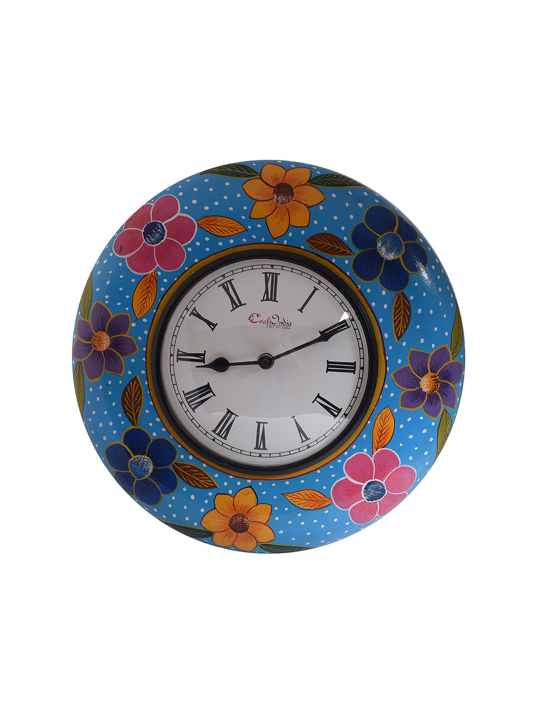 

eCraftIndia White Dial Handcrafted 29 cm Analogue Wall Clock