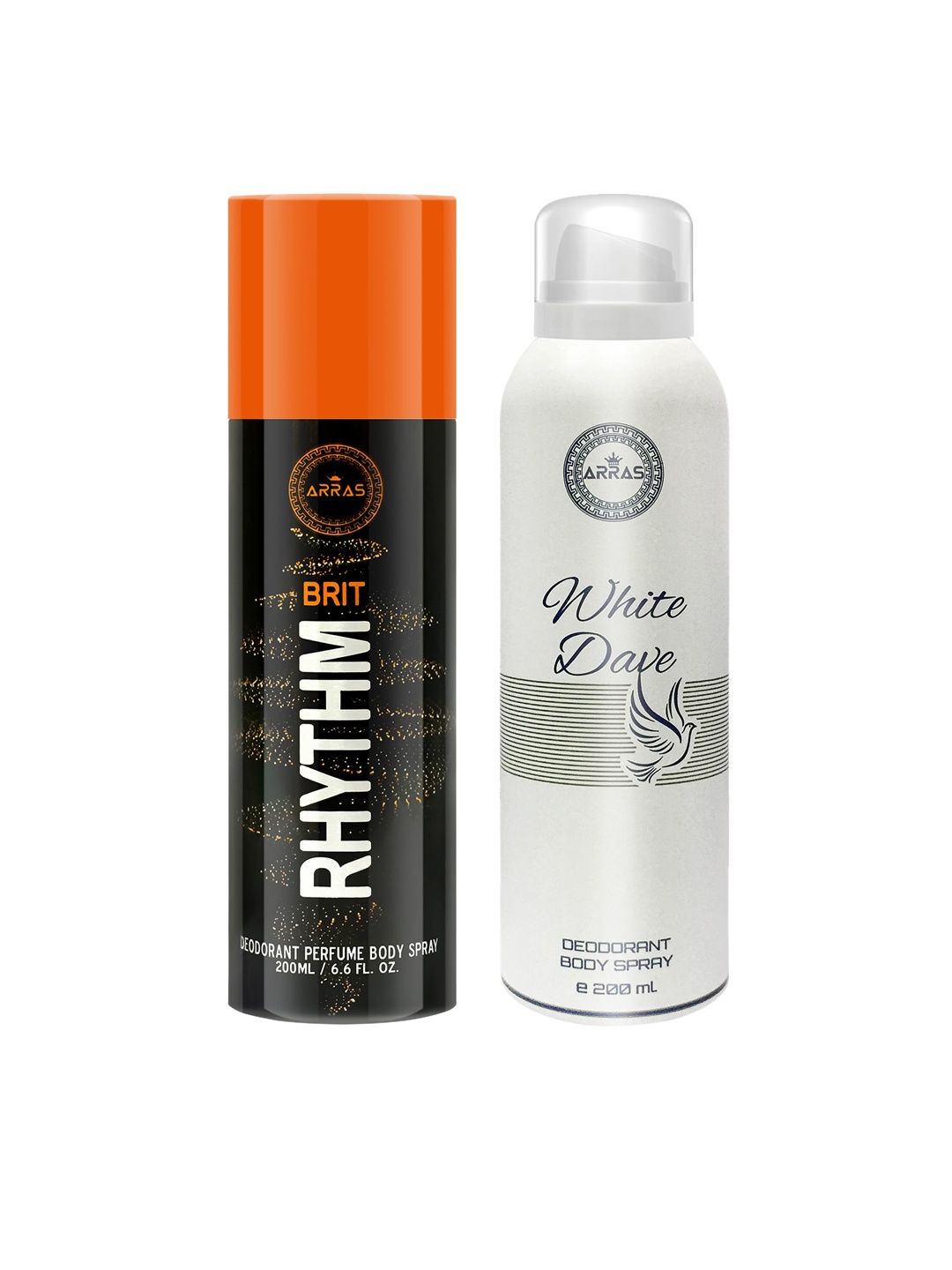 

Arras Set Of 2 Deodorant Body Spray - 200ml, Black