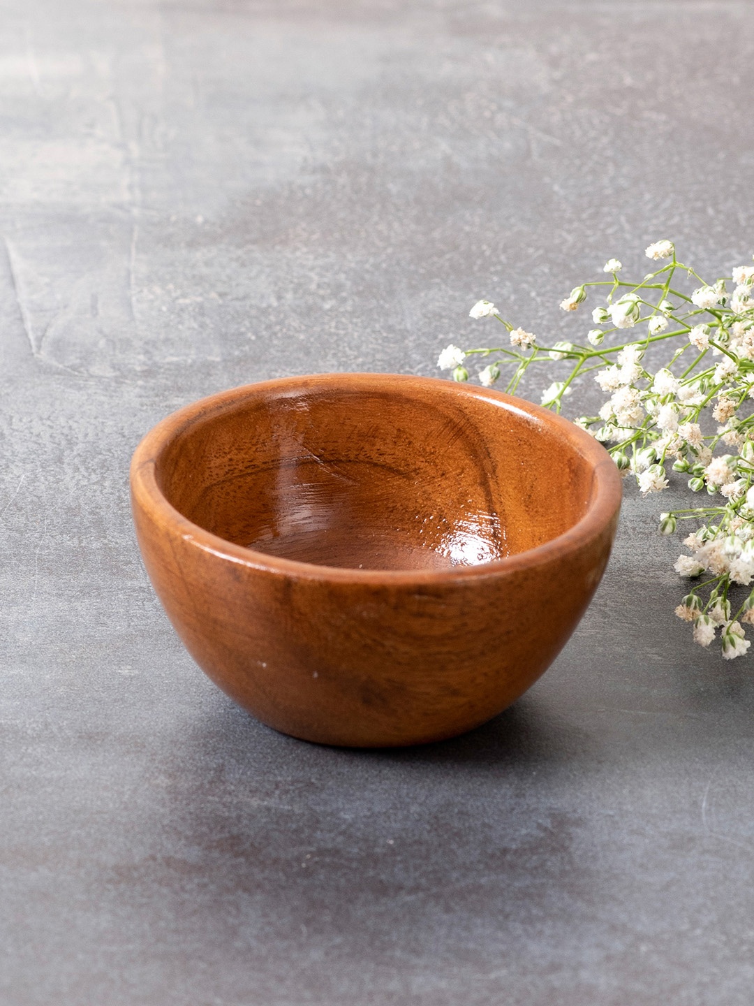 

nestroots Brown Wooden Serving Bowl