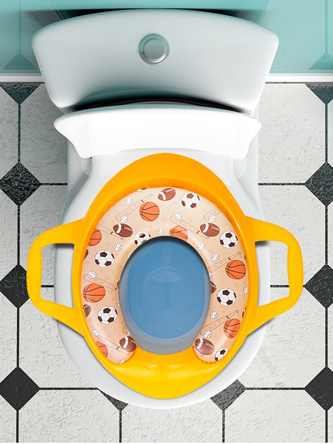 

Baby Moo Kids Printed Potty Seat With Handle, Yellow