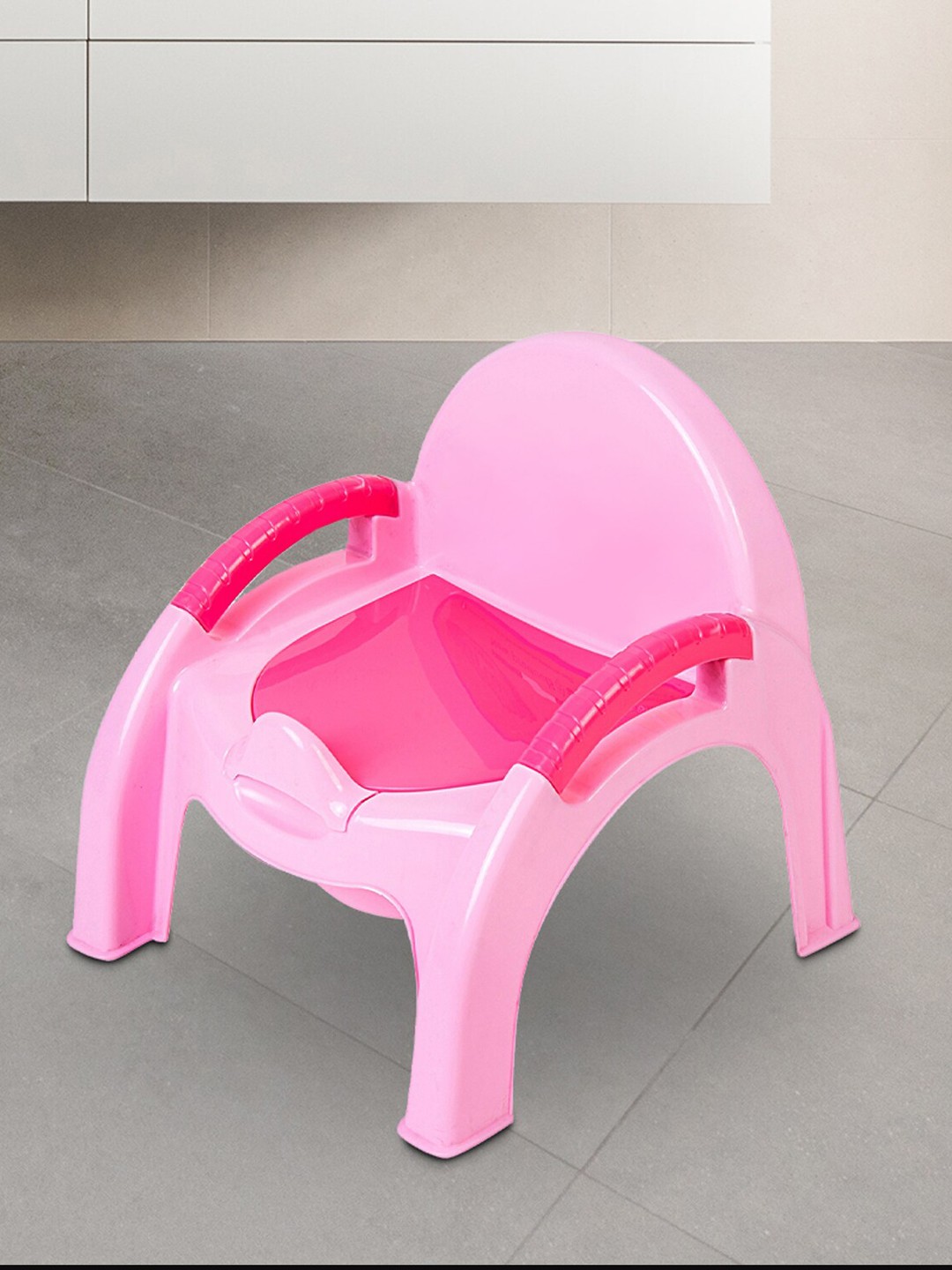 

Baby Moo Pink Potty Seat With Handle Detachable Lid & Back Support