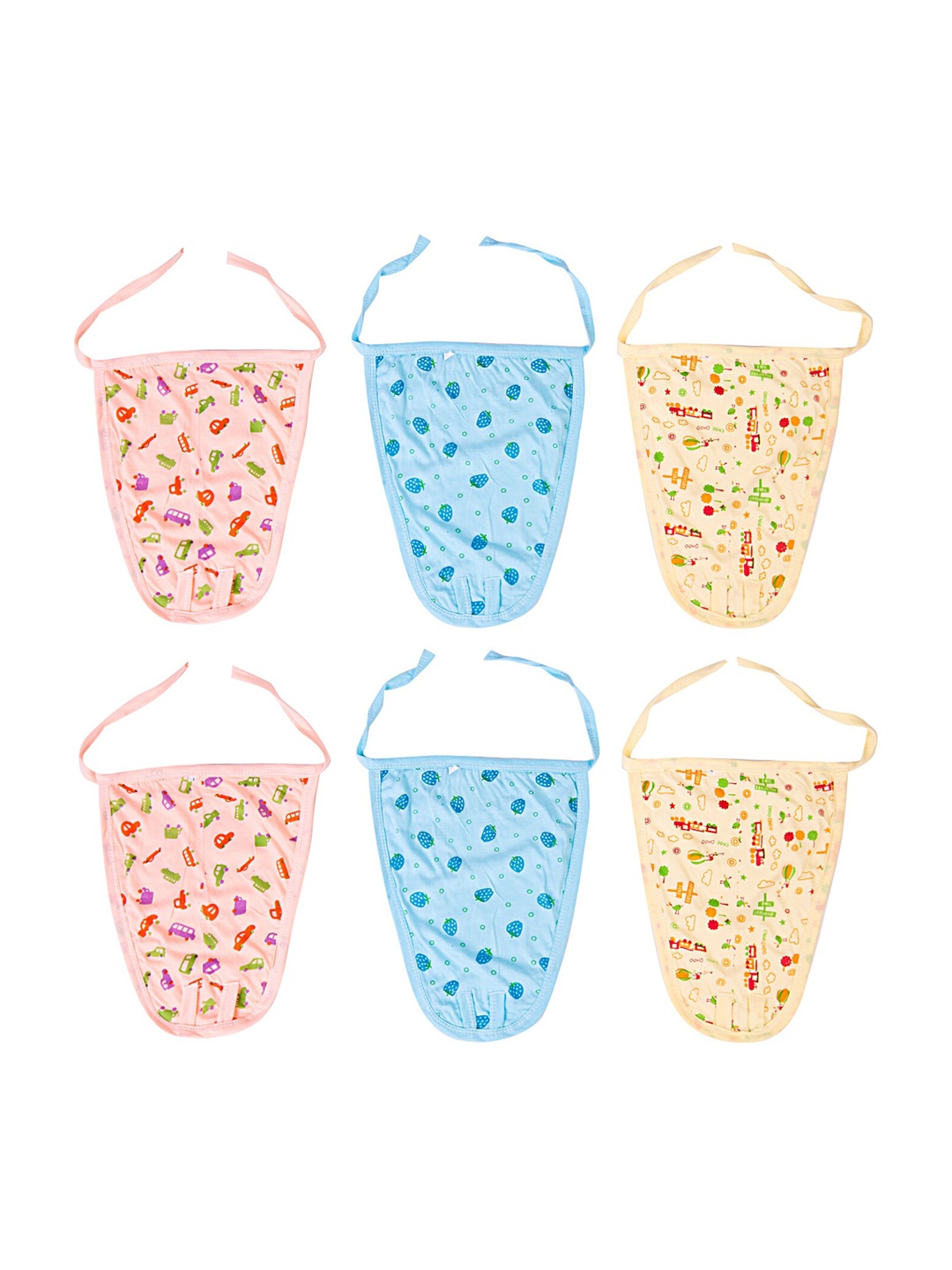 

Baby Moo Set of 6 Multi Cotton Printed Langot