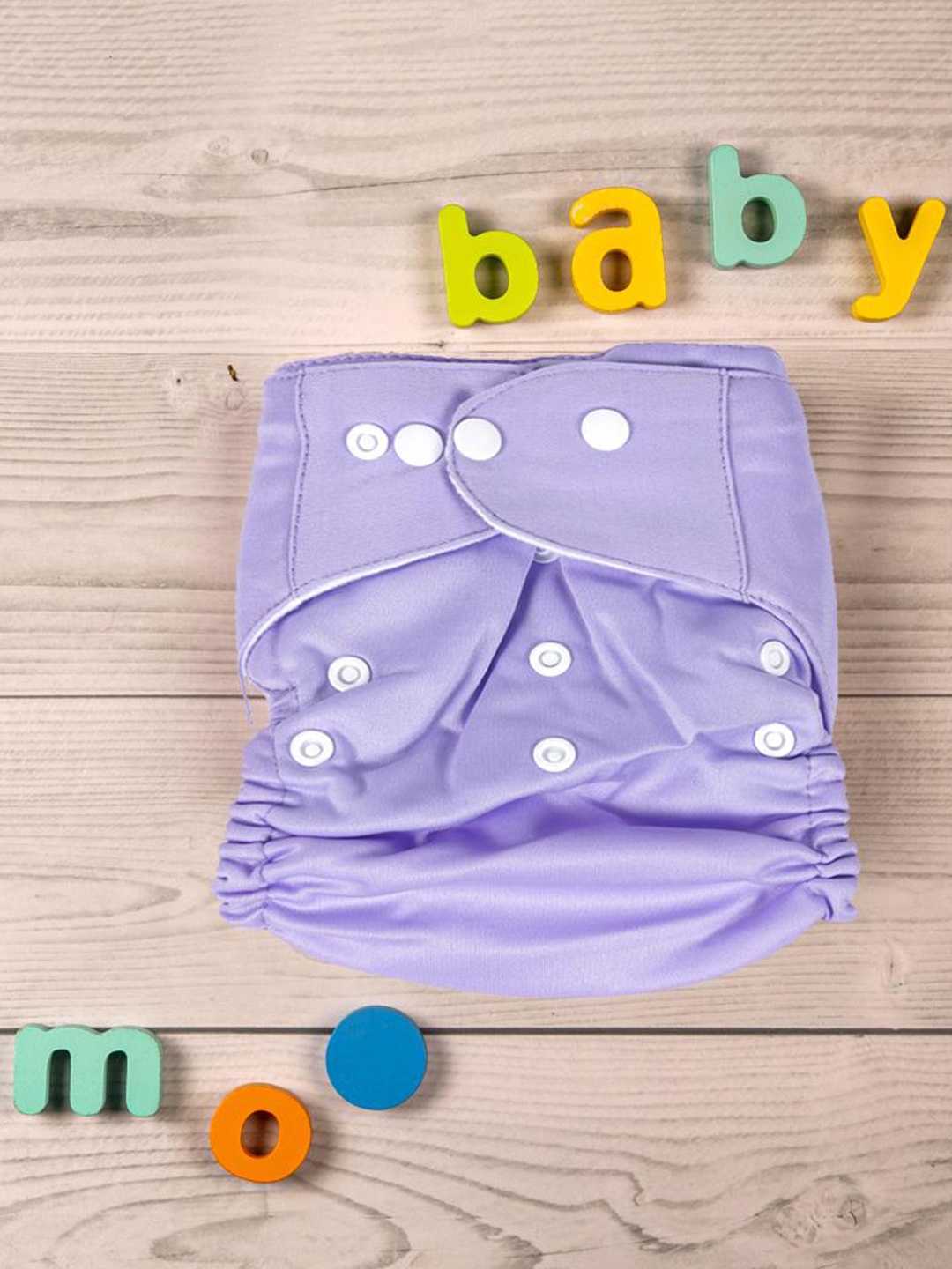 

Baby Moo Purple Adjustable & Washable Diaper