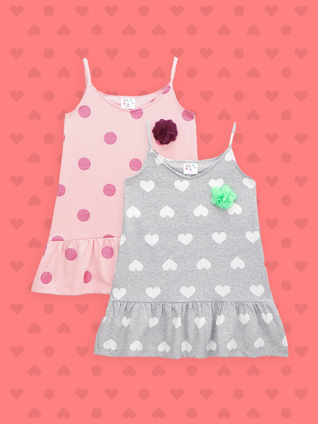 

LilPicks Pink Print Blouson Top