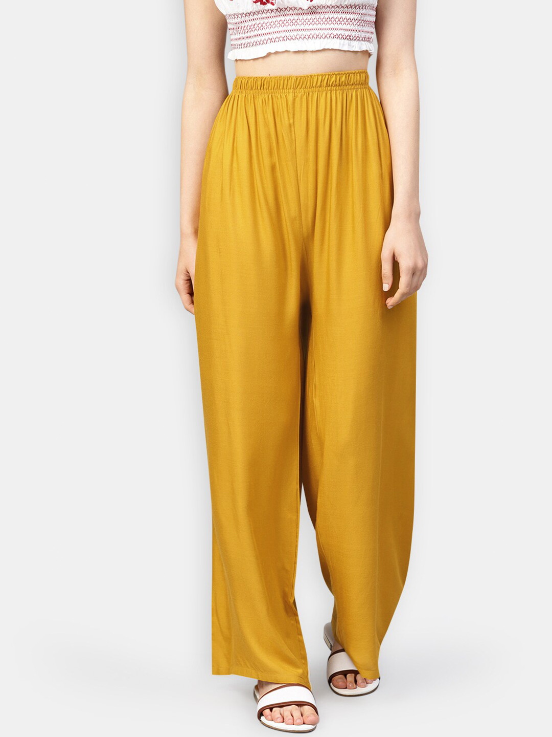 

Jompers Women Mustard Yellow Palazzos