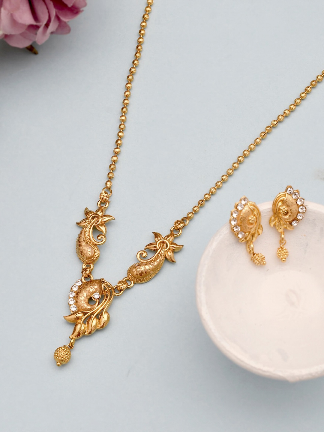 

Silvermerc Designs Gold-Plated Elephanta Jewellery Set