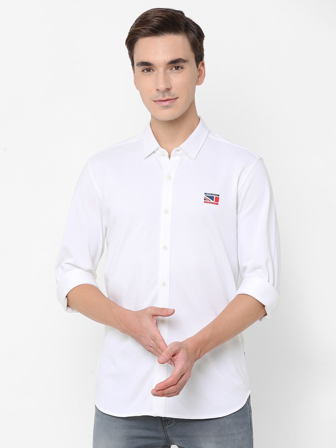 

Pepe Jeans Men White Casual Shirt