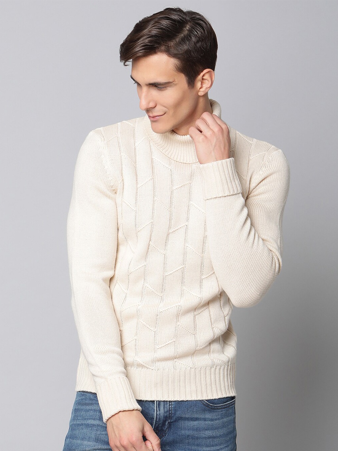 

BEN SHERMAN Men Off White Pullover