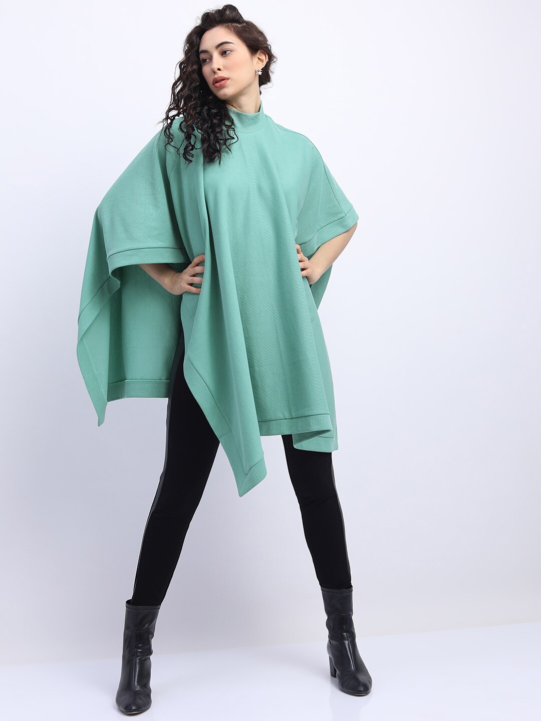 

Tokyo Talkies Teal Kaftan Longline Top