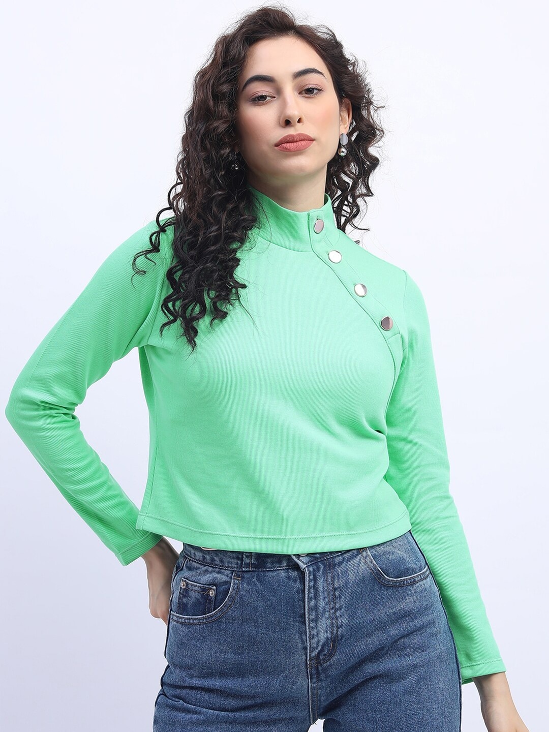 

Tokyo Talkies Green Knitted Top