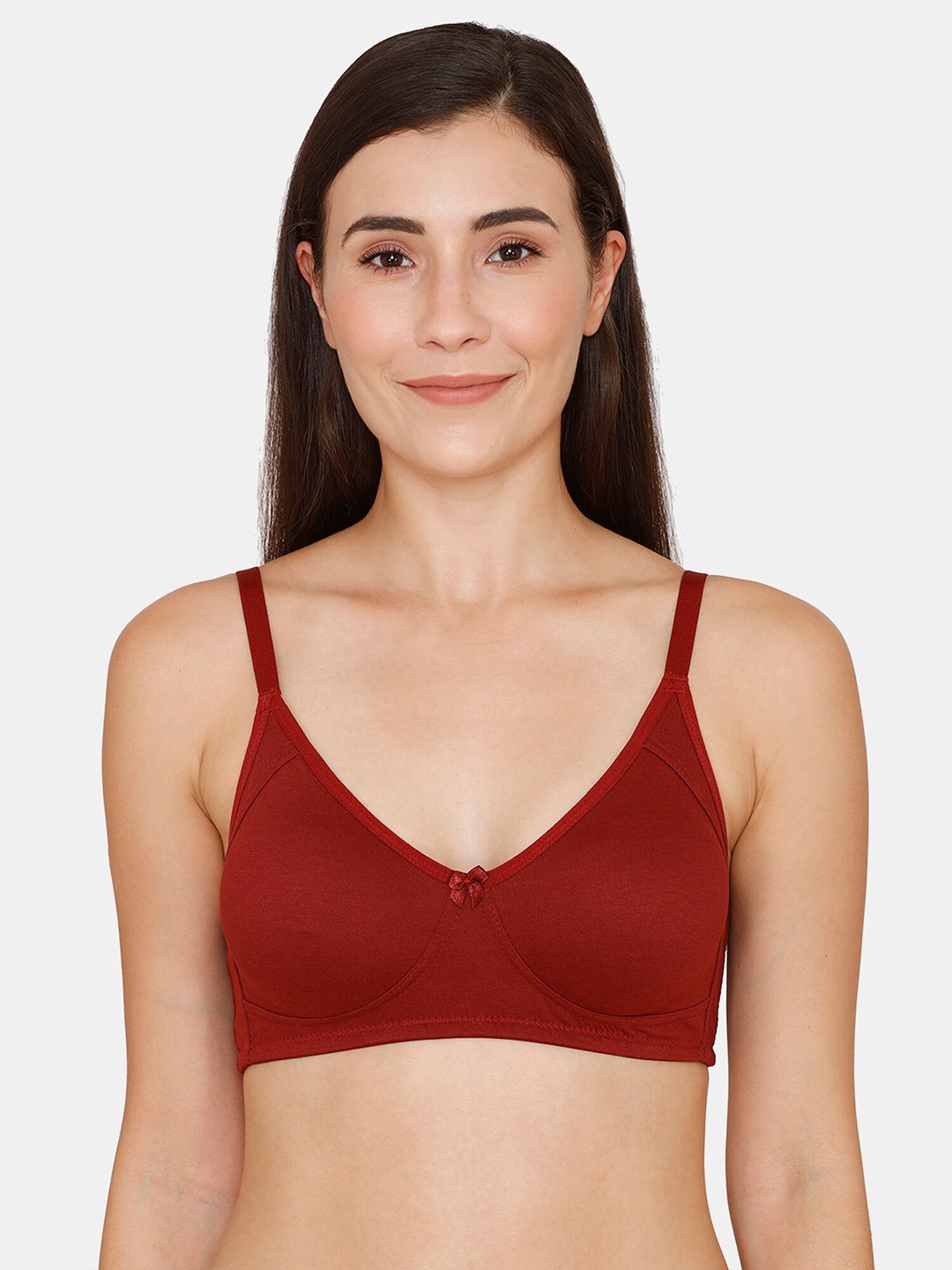 

Zivame Red Non Padded Seamless Bra
