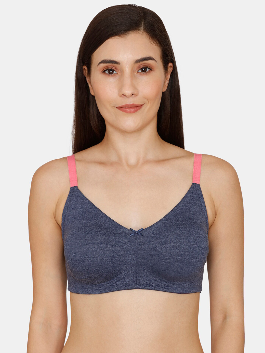 

Zivame Blue & Pink Non Padded Bra