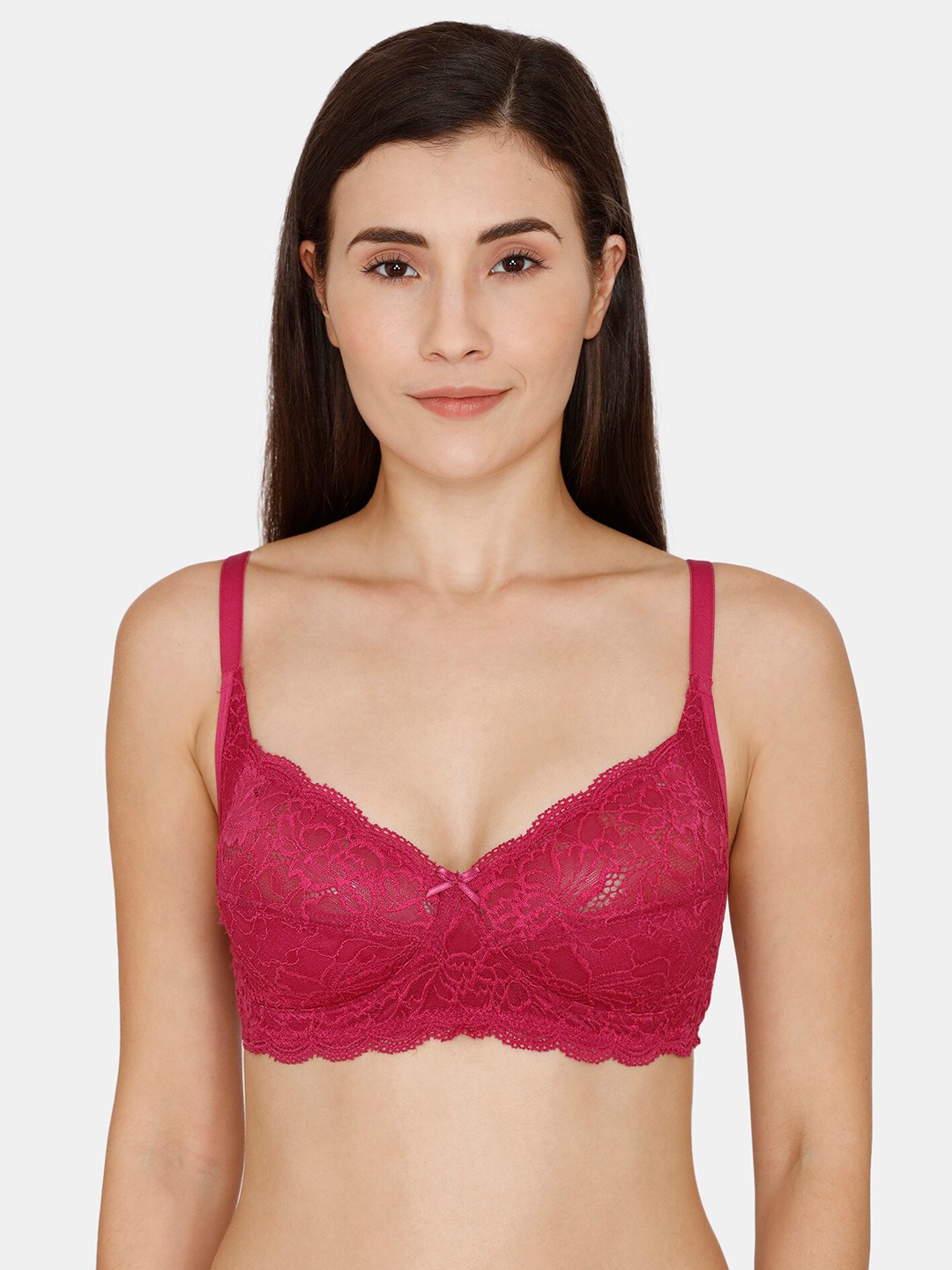 

Rosaline by Zivame Red Floral T-shirt Bra
