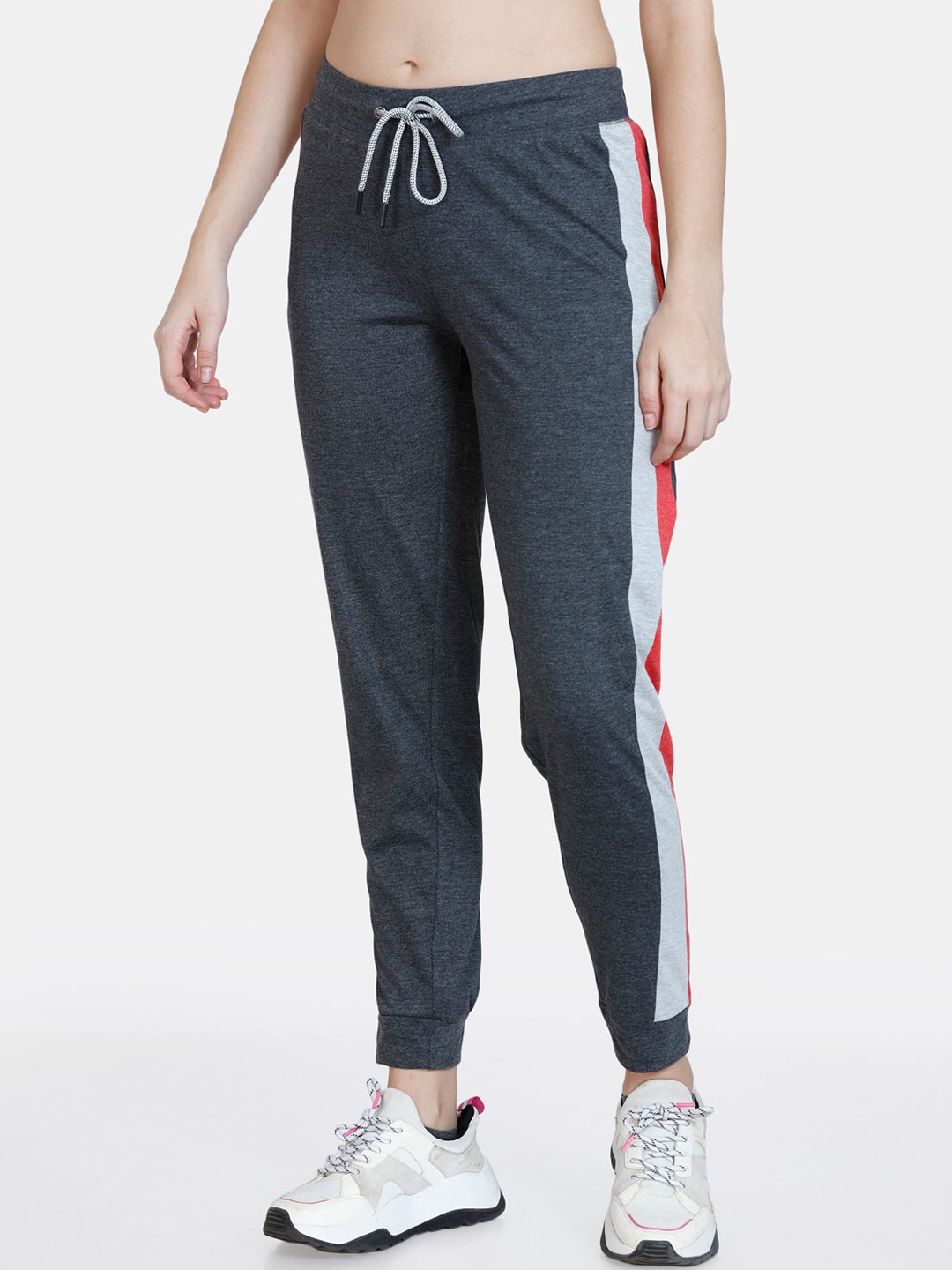

Rosaline by Zivame Women Black Solid Straight Fit Joggers