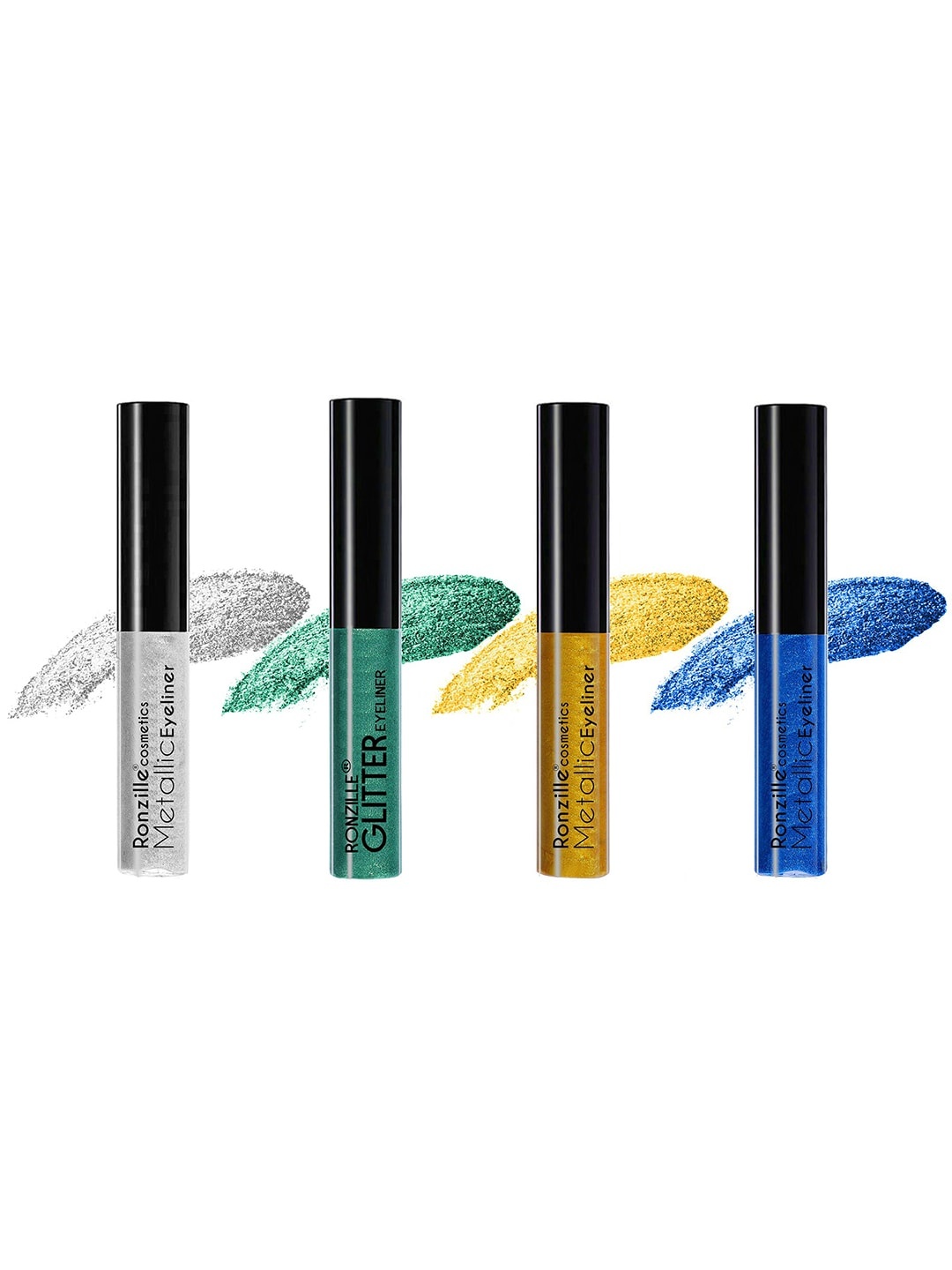 

Ronzille Pack Of 4 Glitter Eyeliner, Multi