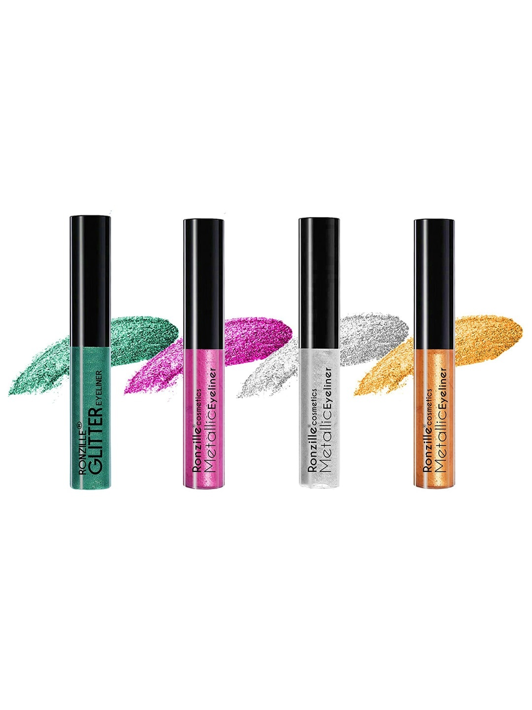 

Ronzille Pack of 4 Glitter Eyeliners, Green