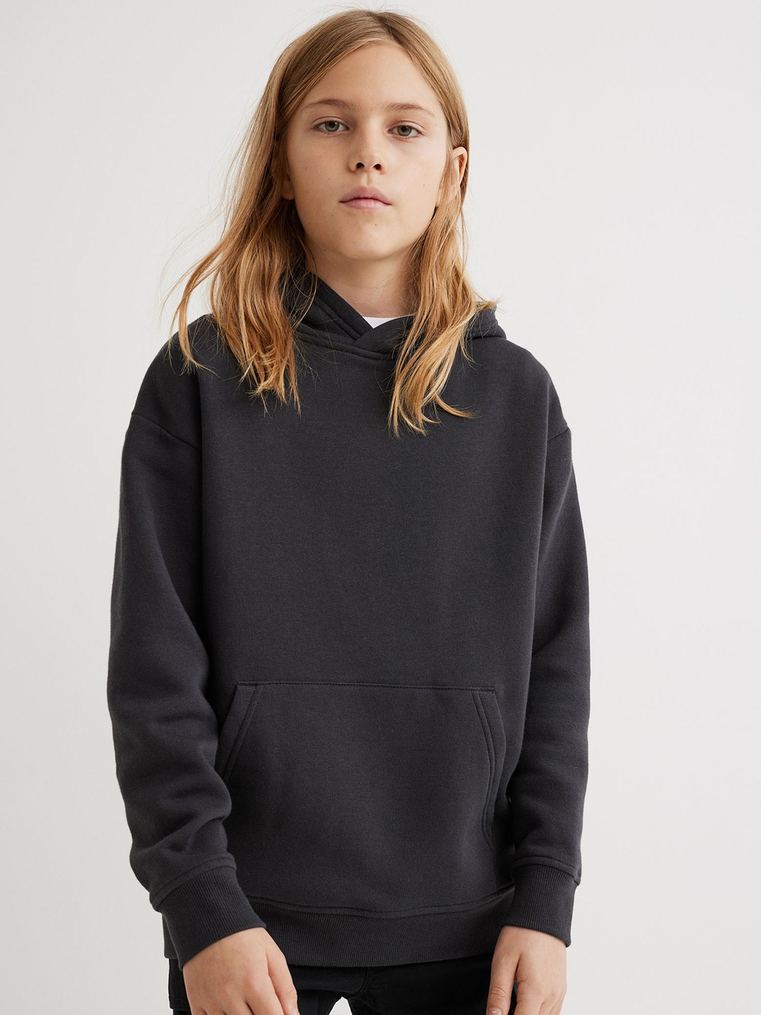 

H&M Boys Black Oversized Hoodie