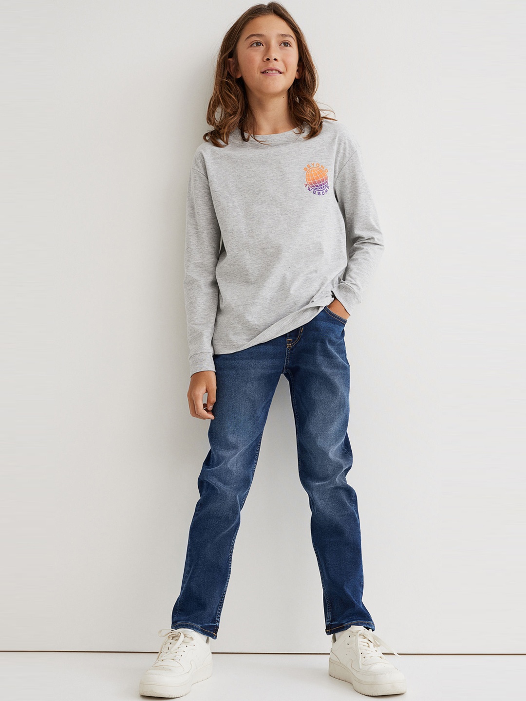 

H&M Boys Blue Super Soft Denim Joggers