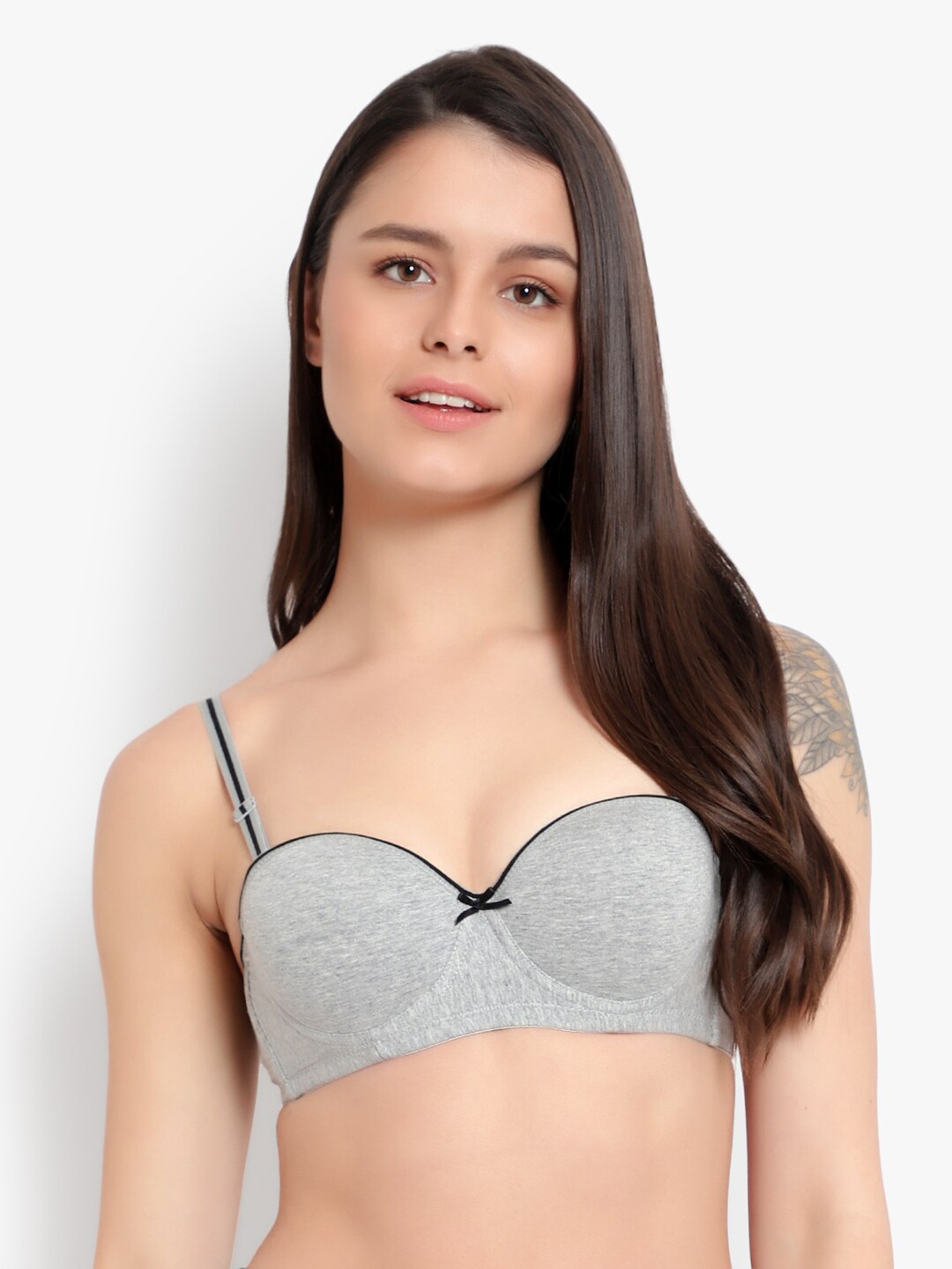 

BRACHY Grey Lightly Padded Balconette Bra