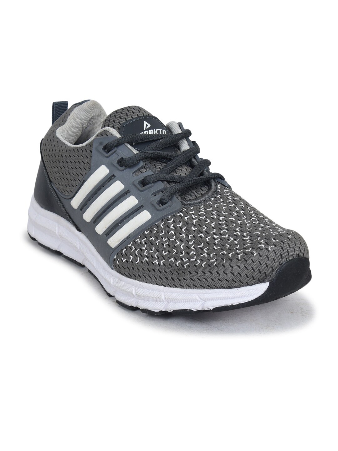 

IMPAKTO Men Grey Mesh Walking Non-Marking Shoes