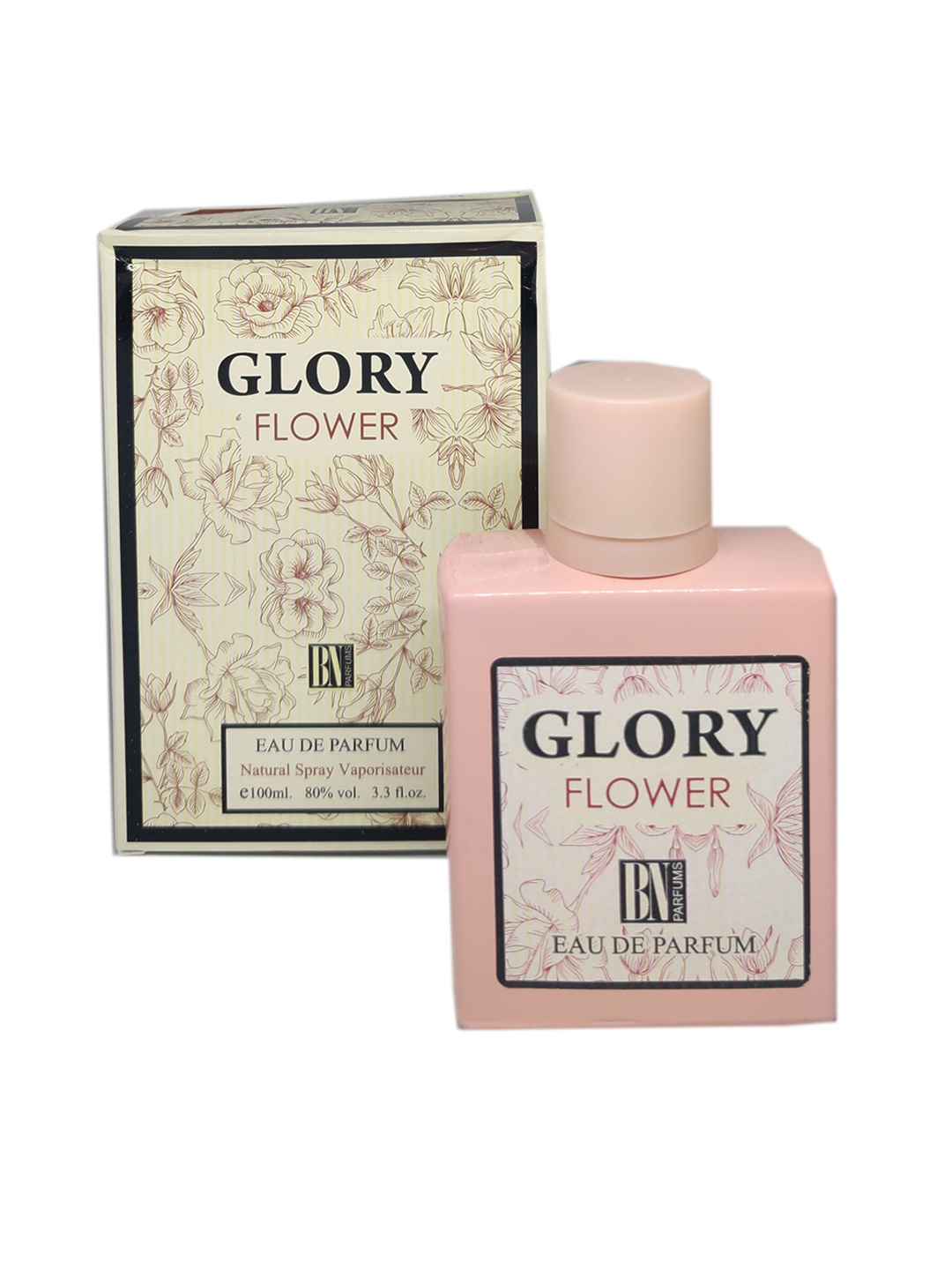 

BN PARFUMS Glory Flower Premium Natural Spray Vaporisateur Eau De Perfume 100ml, Black