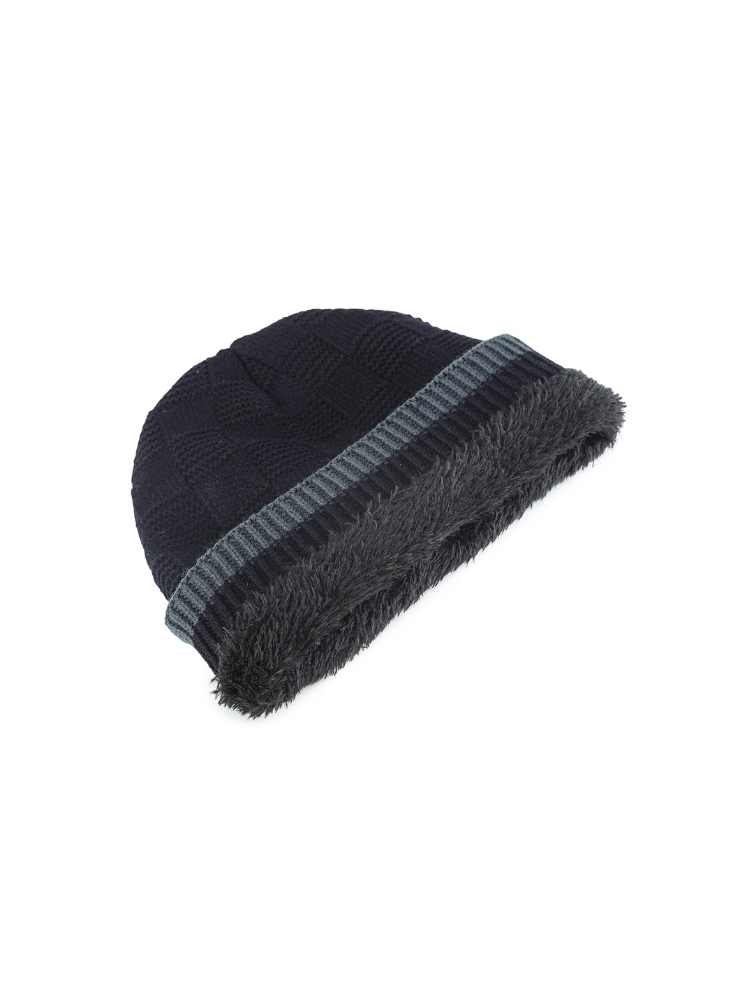 

ELLIS Men Black & Grey Beanie