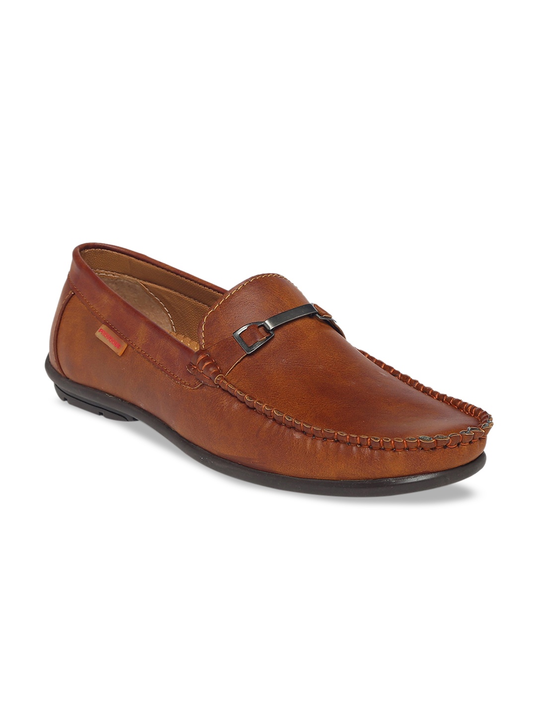 

Provogue Men Tan Solid Loafers