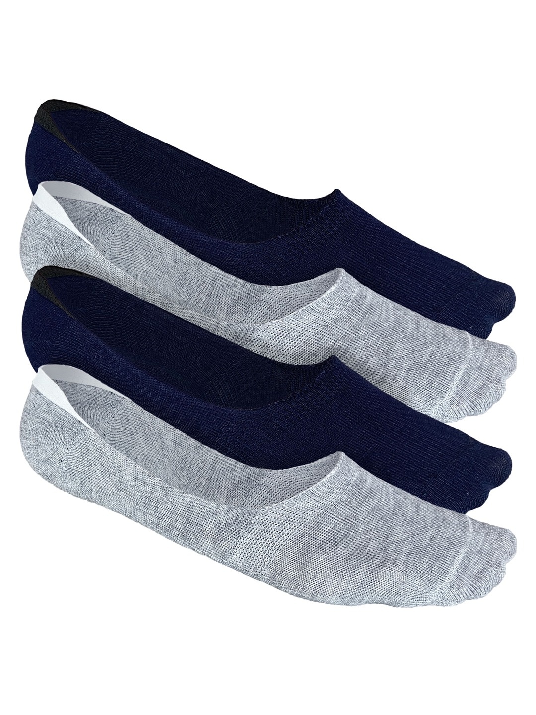 Heelium Men Solid Pack of 4 Odour Free Breathable Low Cut Bamboo No Show Socks, Multi