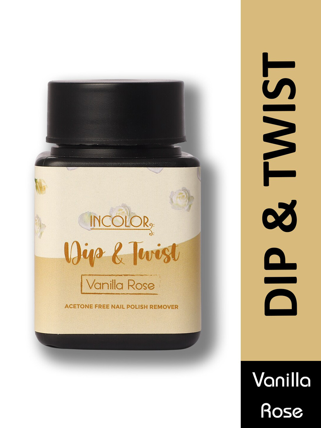

INCOLOR Yellow Dip & Twist Nail Enamel Remover Vanilla Rose - 80 ml