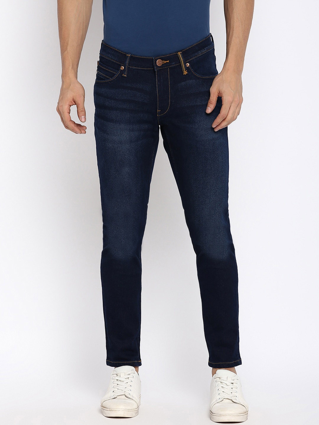 

Lee Men Blue Skinny Fit Low-Rise Light Fade Stretchable Jeans