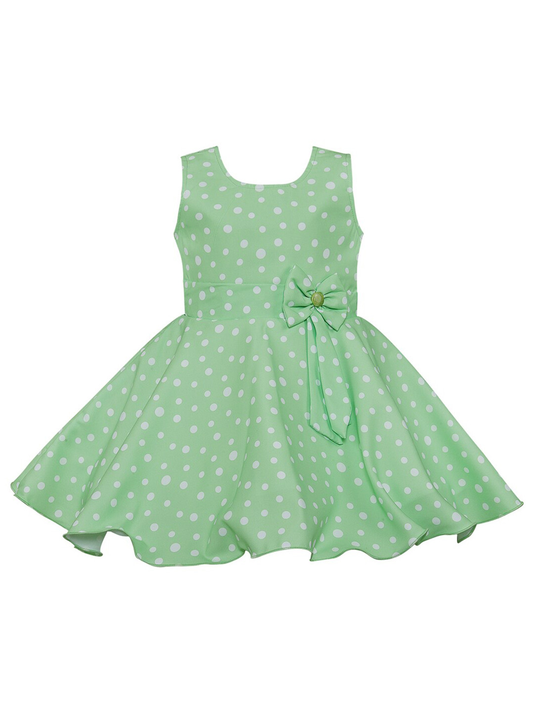 

Wish Karo Green Printed Crepe Dress