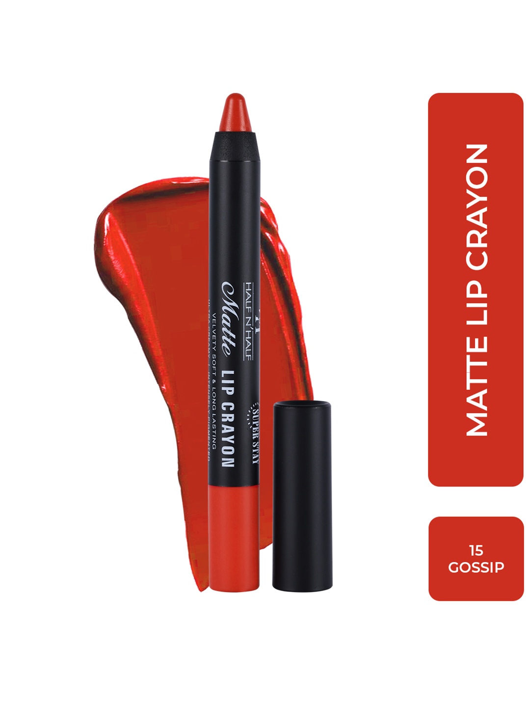 

Half N Half Matte Lip Crayon - Gossip, Champagne