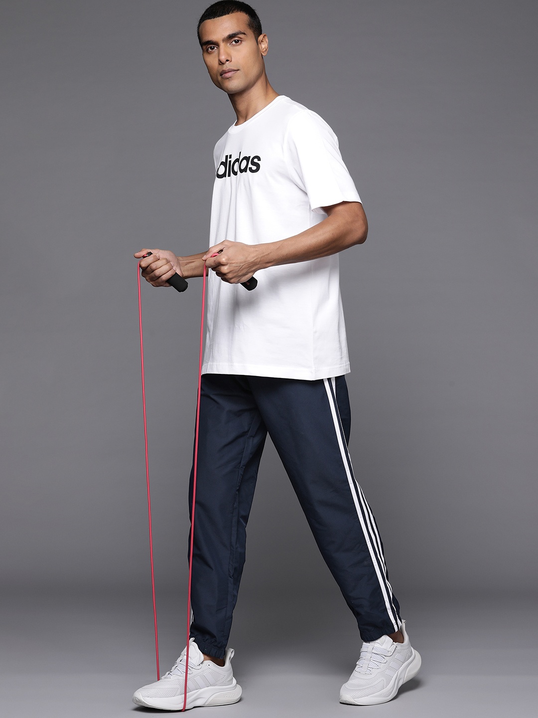 

ADIDAS Men 3 Stripes Woven Training Joggers, Navy blue