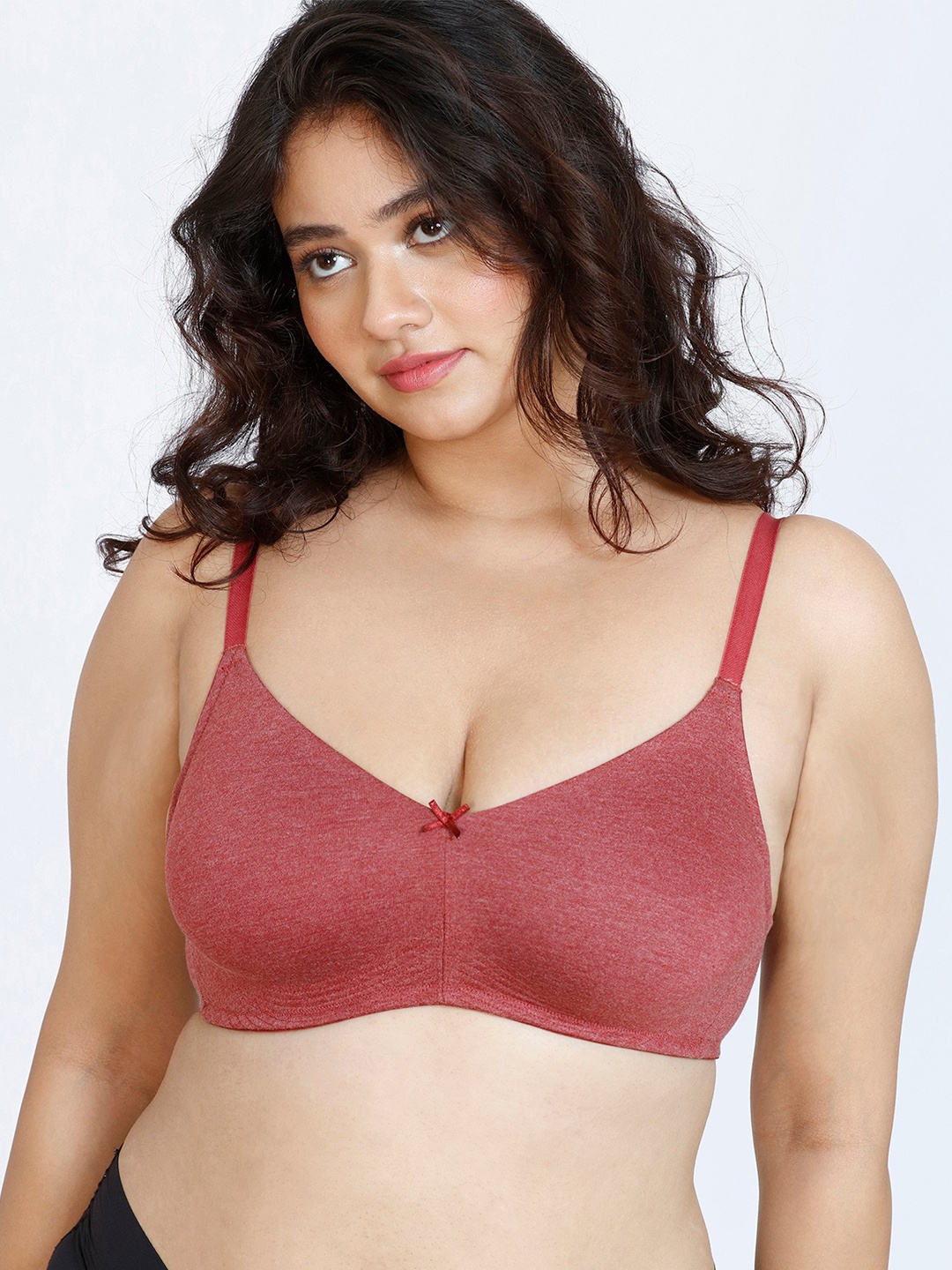 

Zivame Brown Solid Non Padded Everyday Bra
