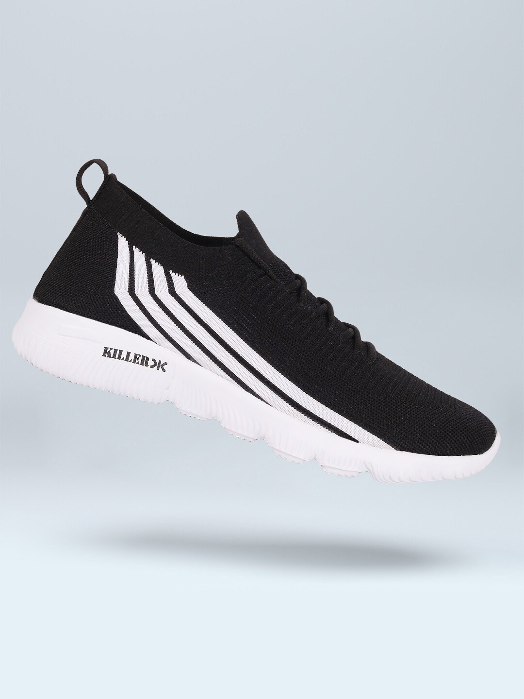 

Killer Men Black Striped Slip-On Sneakers