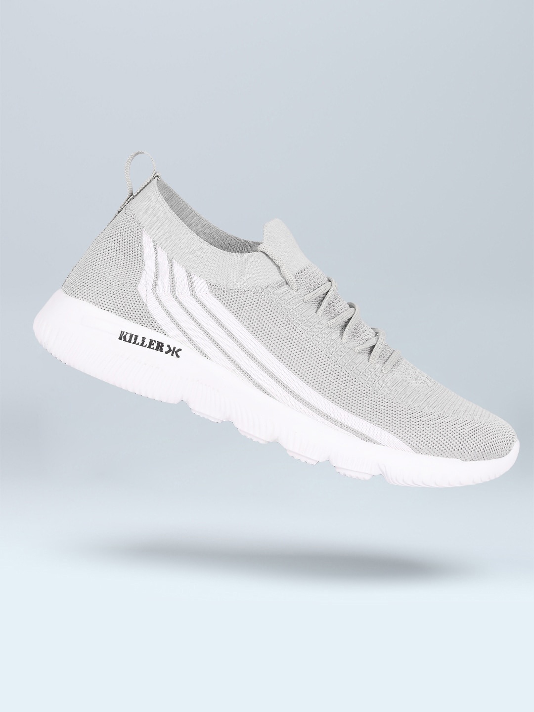 

Killer Men Grey Woven Design Sneakers