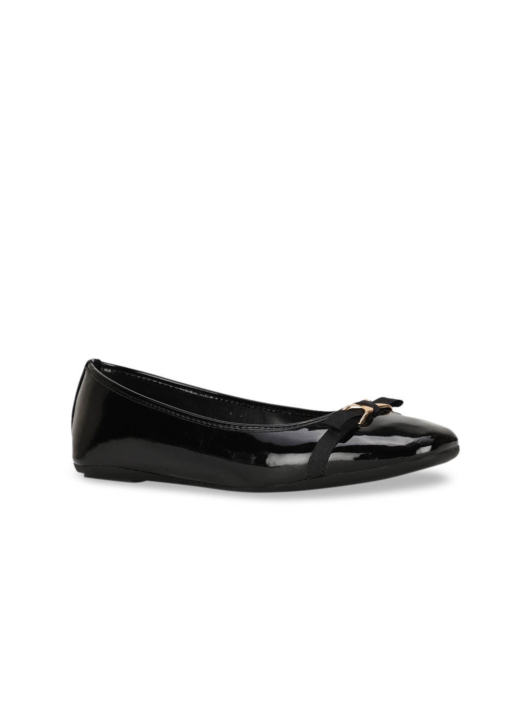 

Bata Women Black Colourblocked Ballerinas with Bows Flats