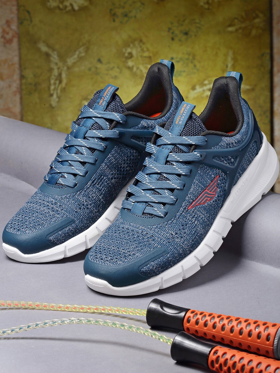 

Red Tape Men Blue Mesh Walking Shoes